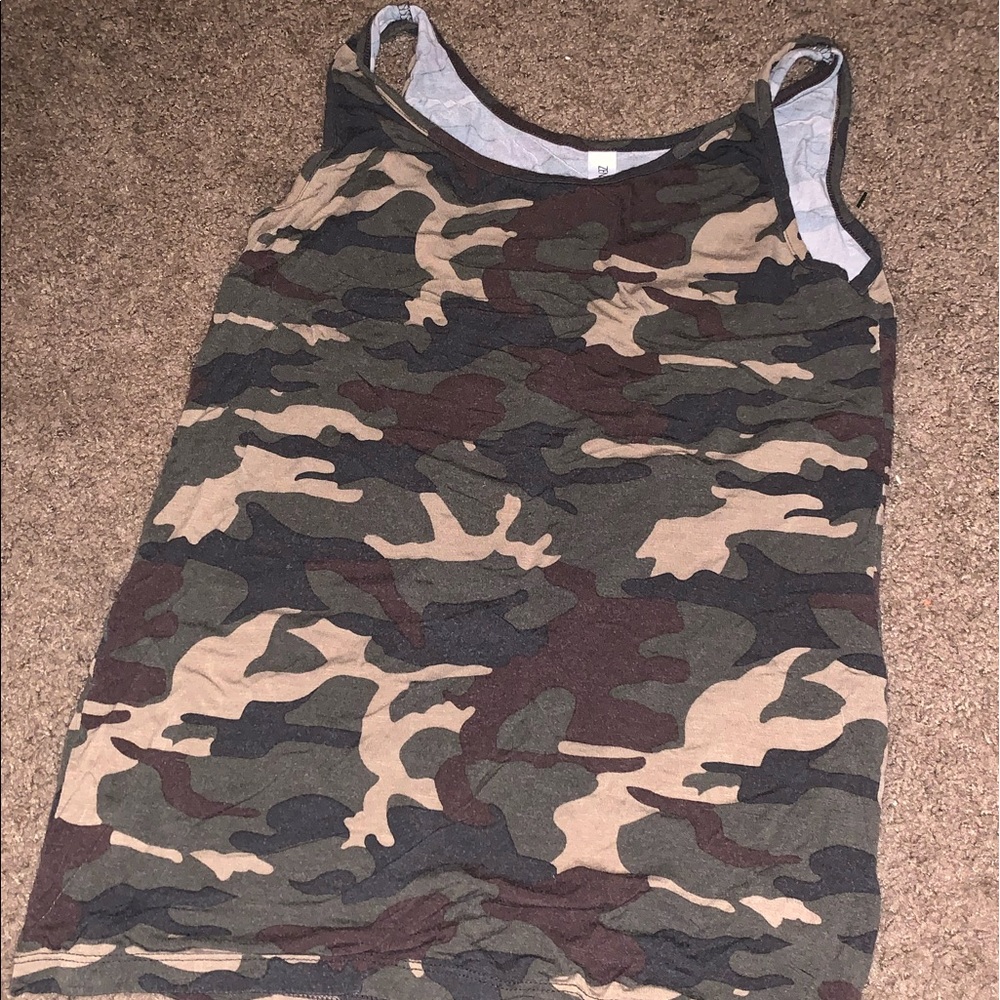 Zenana Premium Camouflage Tank Top
